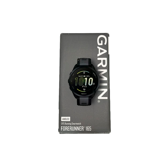 Outlet Relógio Garmin Forerunner 165 Preto e Cinza Ardósia