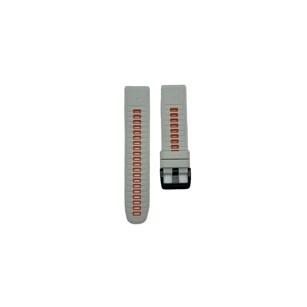 Outlet Pulseira Garmin QuickFit 22 Cinza com Laranja Silicone