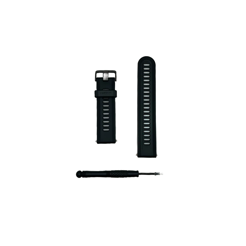 Outlet Pulseira Garmin Forerunner 955 Preta e Cinza Silicone
