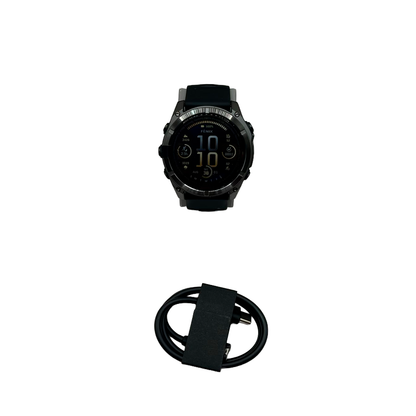 Outlet Relógio Garmin Fenix 8X Safira Carbon Gray DLC Titânio Preto/Cinza