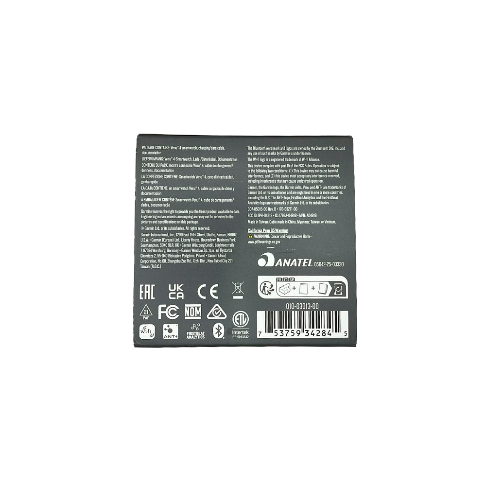 Outlet Relógio Garmin Venu 4 Ouro Lunar e Marfim - 41mm
