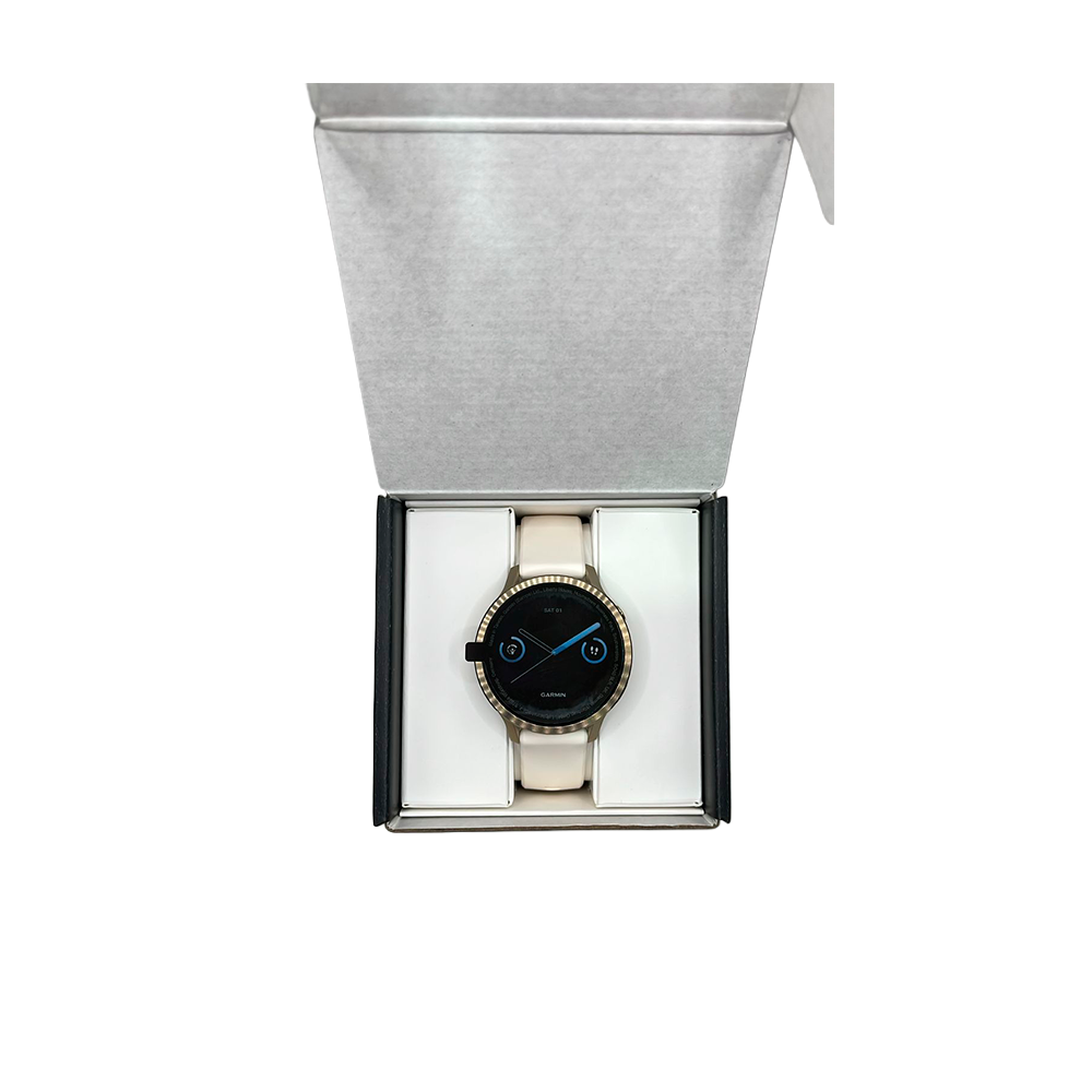 Outlet Relógio Garmin Venu 4 Ouro Lunar e Marfim - 41mm