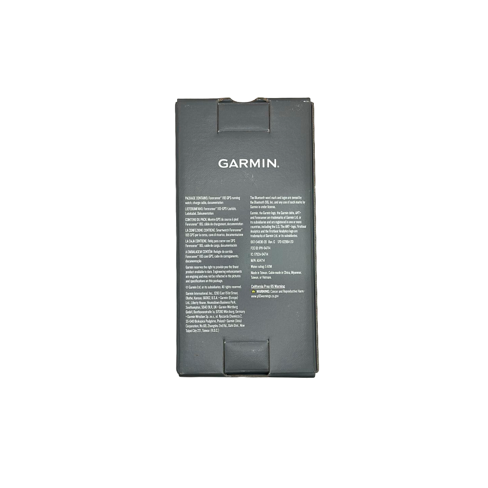 Outlet Relógio Garmin Forerunner 165 Preto e Cinza Ardósia