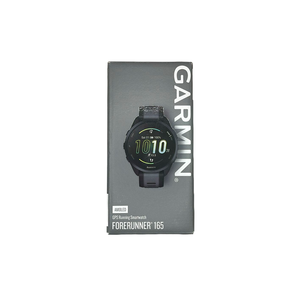 Outlet Relógio Garmin Forerunner 165 Preto e Cinza Ardósia
