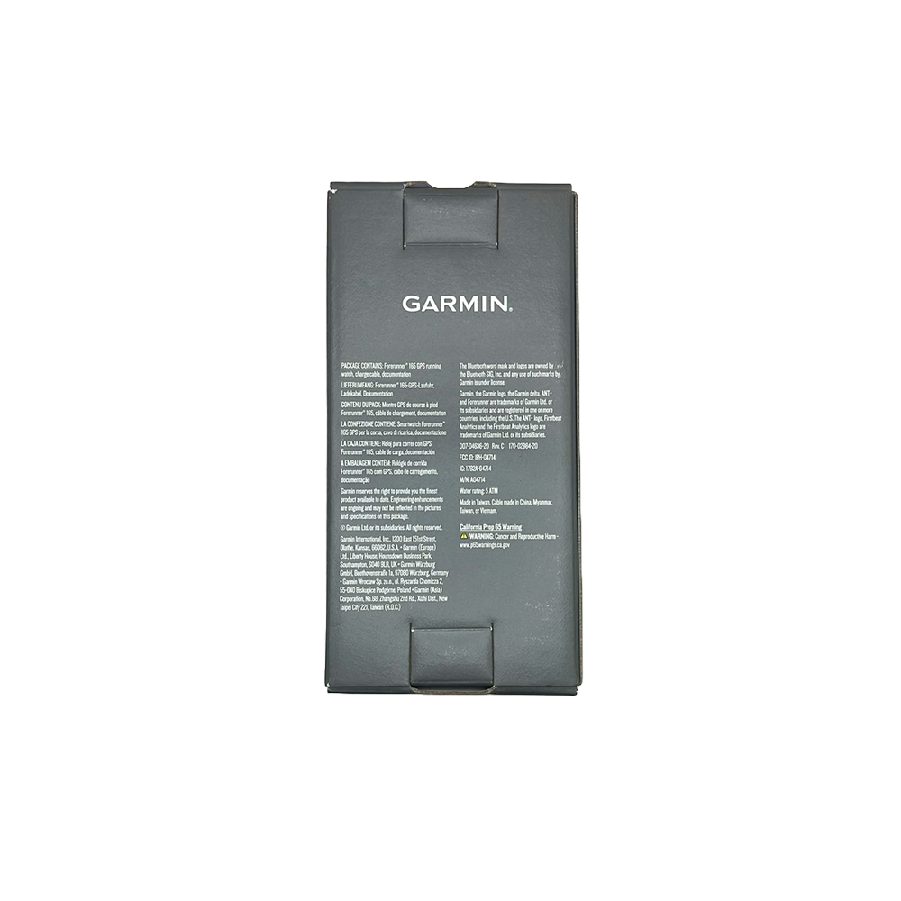 Outlet Relógio Garmin Forerunner 165 Preto e Ardósia