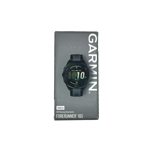 Outlet Relógio Garmin Forerunner 165 Preto e Ardósia