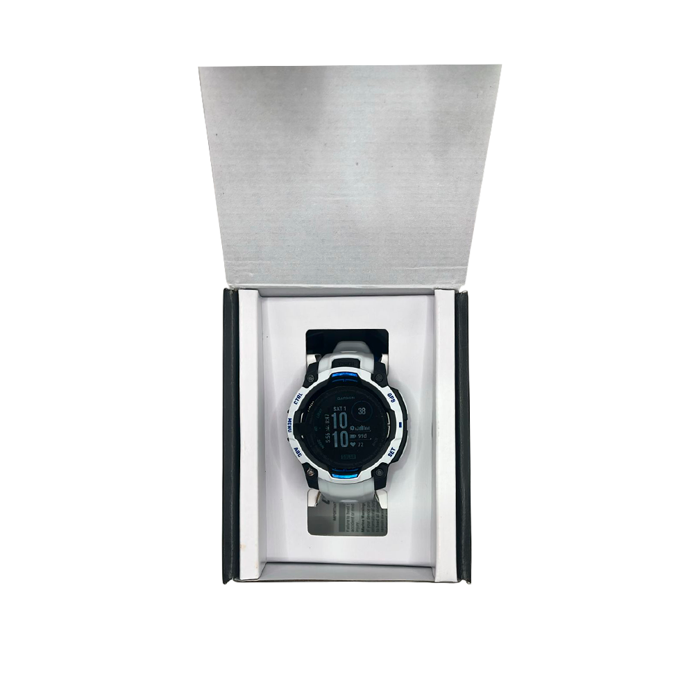 Outlet Relógio Garmin Instinct ® 3 Supernova 45 mm Solar - Branco e Azul