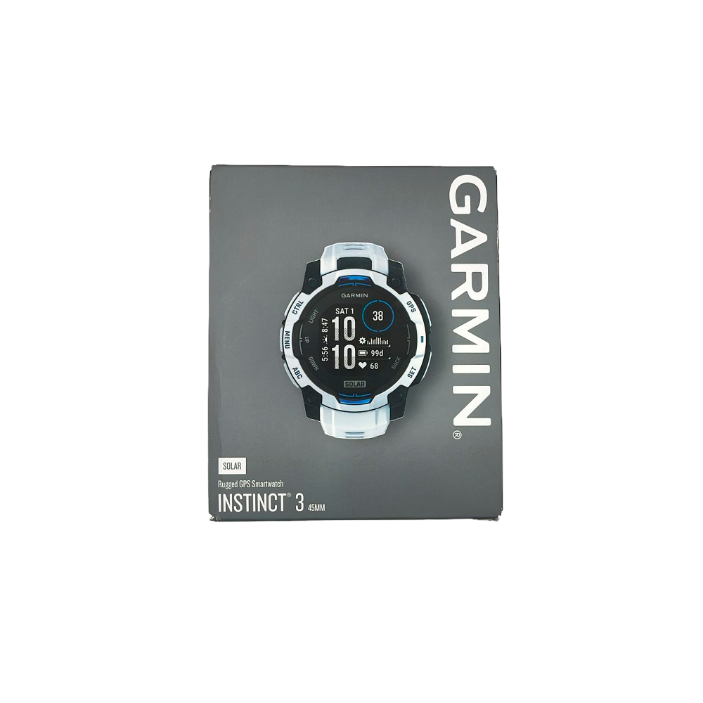Outlet Relógio Garmin Instinct ® 3 Supernova 45 mm Solar - Branco e Azul