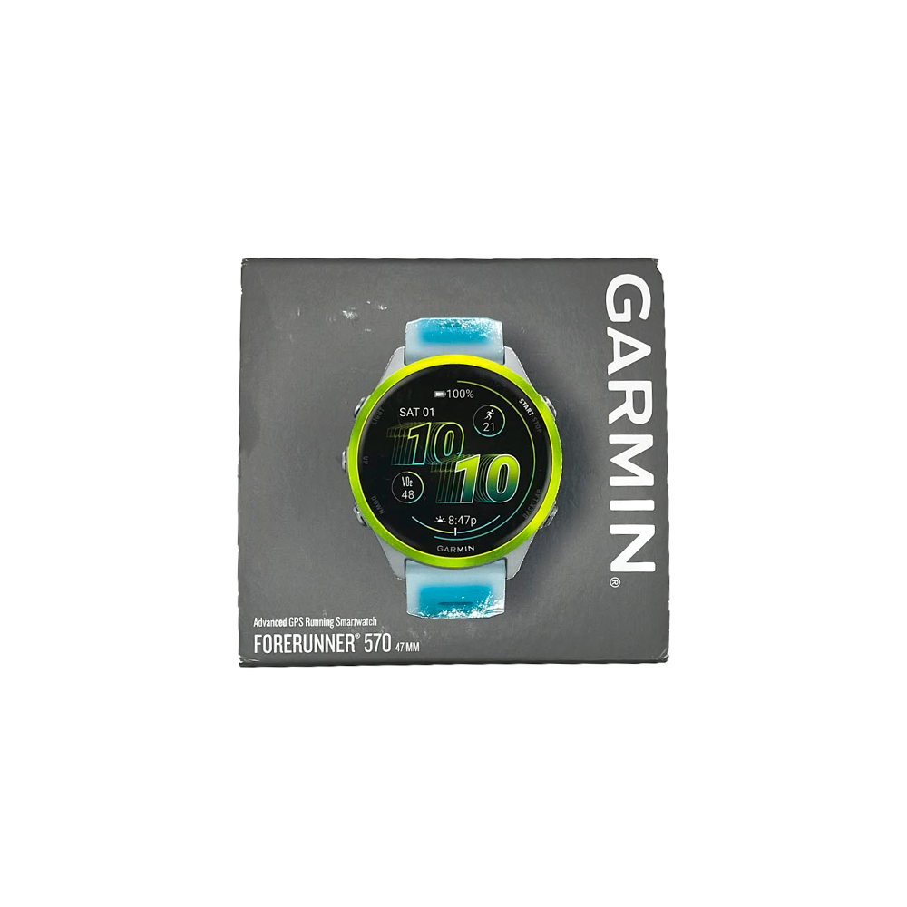 Outlet Relógio Garmin Forerunner ® 570 - 47 mm Amarelo e Marfim/Turquesa