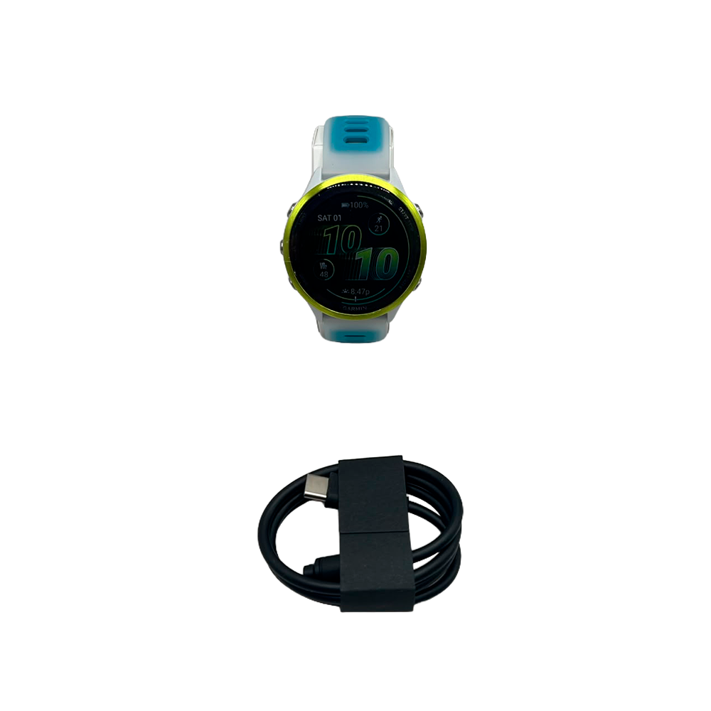 Outlet Relógio Garmin Forerunner ® 570 - 47 mm Amarelo e Marfim/Turquesa