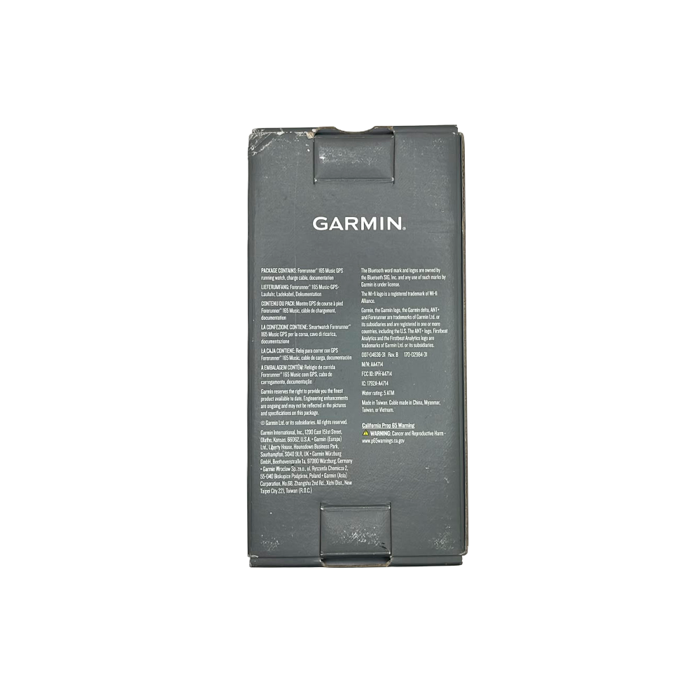 Outlet Relógio Garmin Forerunner ® 165 Music Cinza e Branco