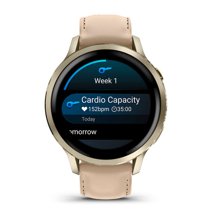 Relógio Garmin Venu ® 4 Ouro e Areia - 41 mm