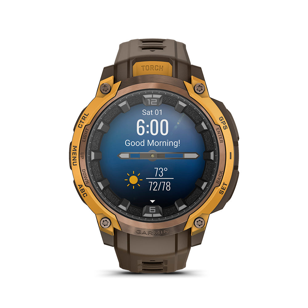 Relógio Garmin Instinct ® Crossover AMOLED Bronze