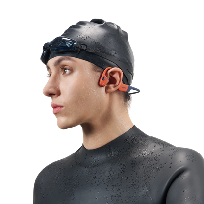 Fone de Condução Óssea Shokz OpenSwim Pro Vermelho