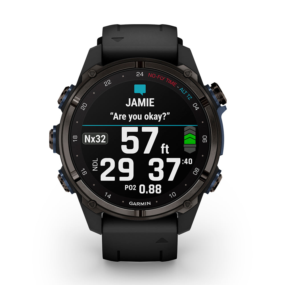 Relógio Garmin Descent ™ Mk3i Cinza Carbono e Preto - 43 mm