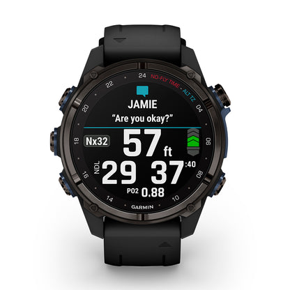 Relógio Garmin Descent ™ Mk3i Cinza Carbono e Preto - 43 mm