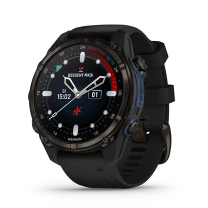 Relógio Garmin Descent ™ Mk3i Cinza Carbono e Preto - 43 mm