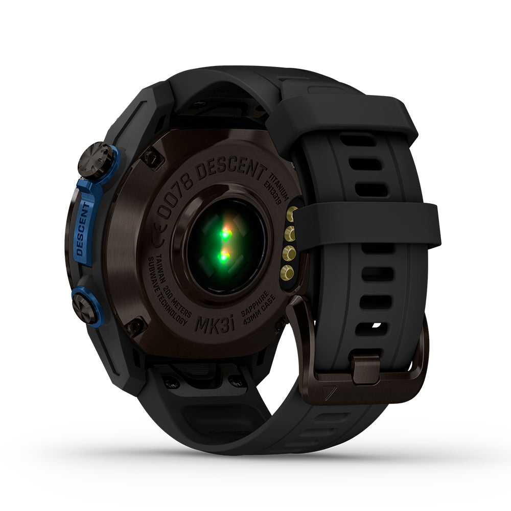 Relógio Garmin Descent ™ Mk3i Cinza Carbono e Preto - 43 mm