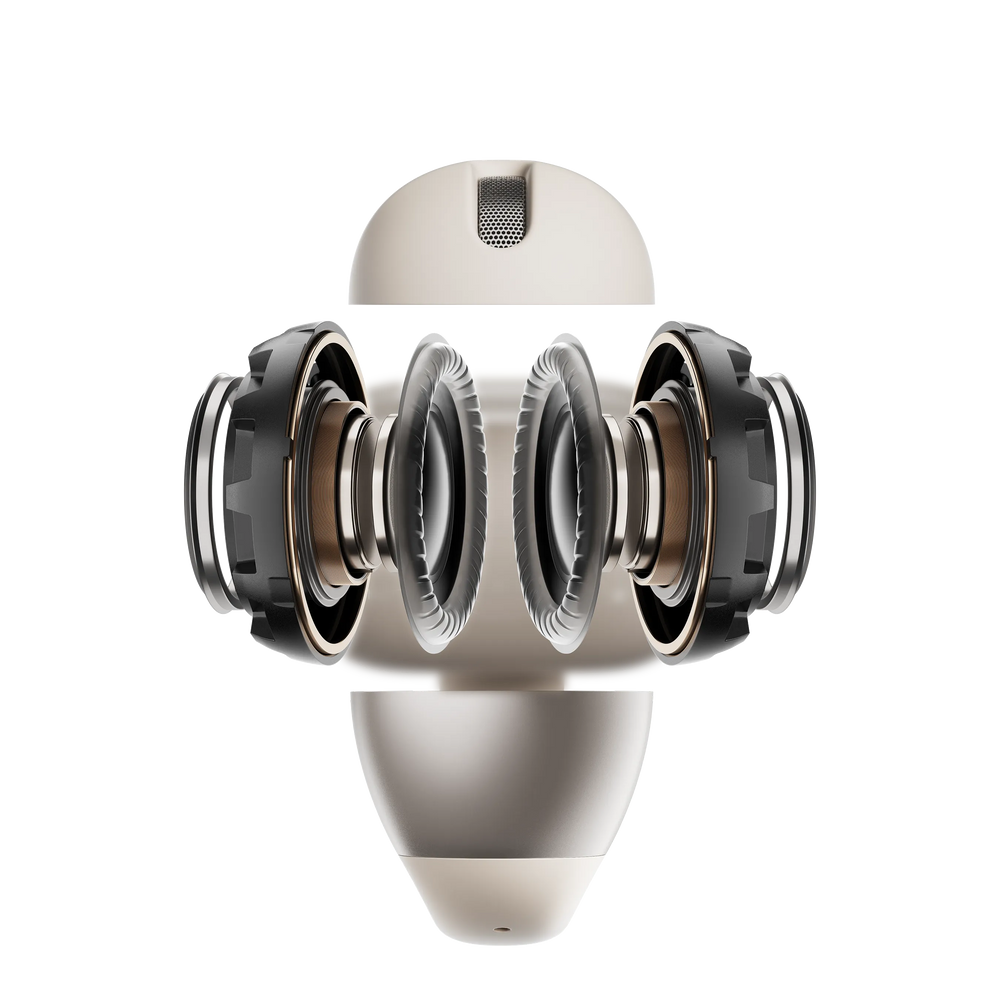 Fone de Ouvido Aberto Shokz OpenDots ONE Cinza
