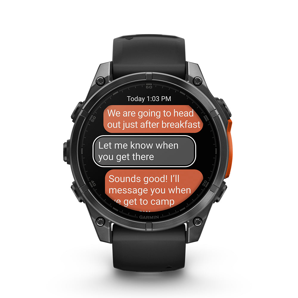 Relógio Garmin fēnix ® 8 Cinza Ardósia e Preto