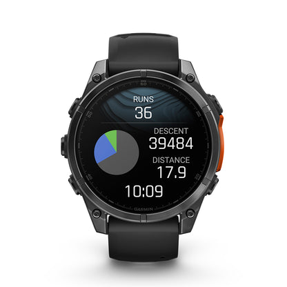 Relógio Garmin fēnix ® 8 Cinza Ardósia e Preto
