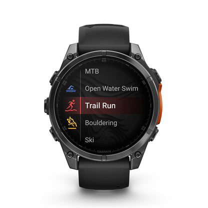 Relógio Garmin fēnix ® 8 Cinza Ardósia e Preto