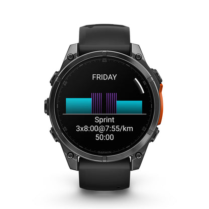 Relógio Garmin fēnix ® 8 Cinza Ardósia e Preto