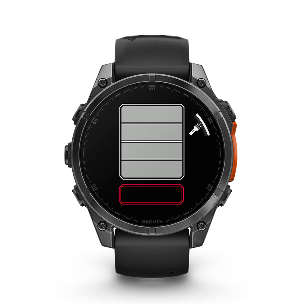 Relógio Garmin fēnix ® 8 Cinza Ardósia e Preto