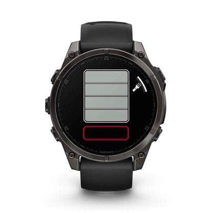 Relógio Garmin fēnix ® 8 Safira Titânio Cinza Carbono e Preto