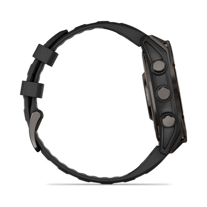 Relógio Garmin fēnix ® 8 Safira Titânio Cinza Carbono e Preto