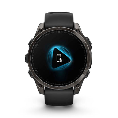 Relógio Garmin fēnix ® 8 Safira Titânio Cinza Carbono e Preto