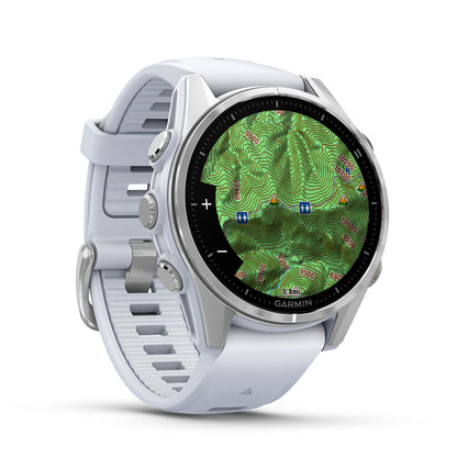 Relógio Garmin fēnix ® 8S Prata e Branco