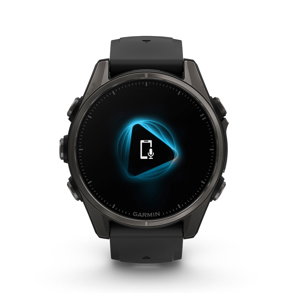 Relógio Garmin fēnix ® 8S Safira Titânio Cinza Carbono e Preto
