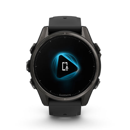 Relógio Garmin fēnix ® 8S Safira Titânio Cinza Carbono e Preto