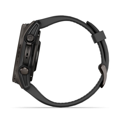 Relógio Garmin fēnix ® 8S Safira Titânio Cinza Carbono e Preto