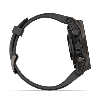 Relógio Garmin fēnix ® 8S Safira Titânio Cinza Carbono e Preto