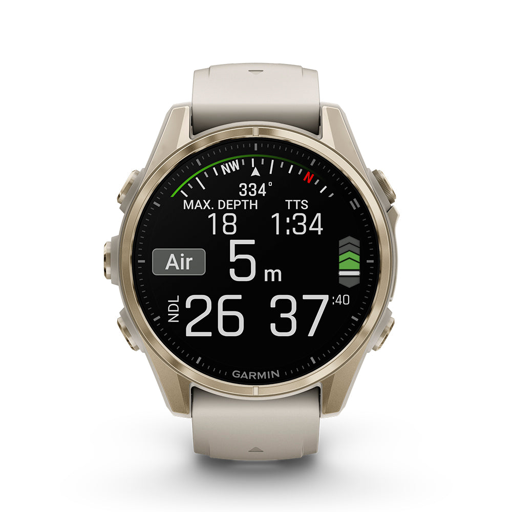 Relógio Garmin Fênix ® 8S Safira Ouro e Cinza