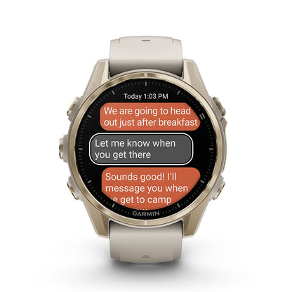 Relógio Garmin Fênix ® 8S Safira Ouro e Cinza