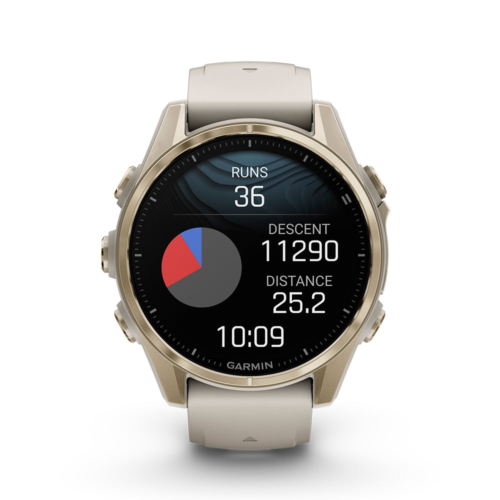 Relógio Garmin Fênix ® 8S Safira Ouro e Cinza