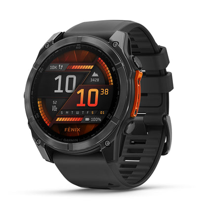 Relógio Garmin fēnix ® 8X Cinza Ardósia e Preto