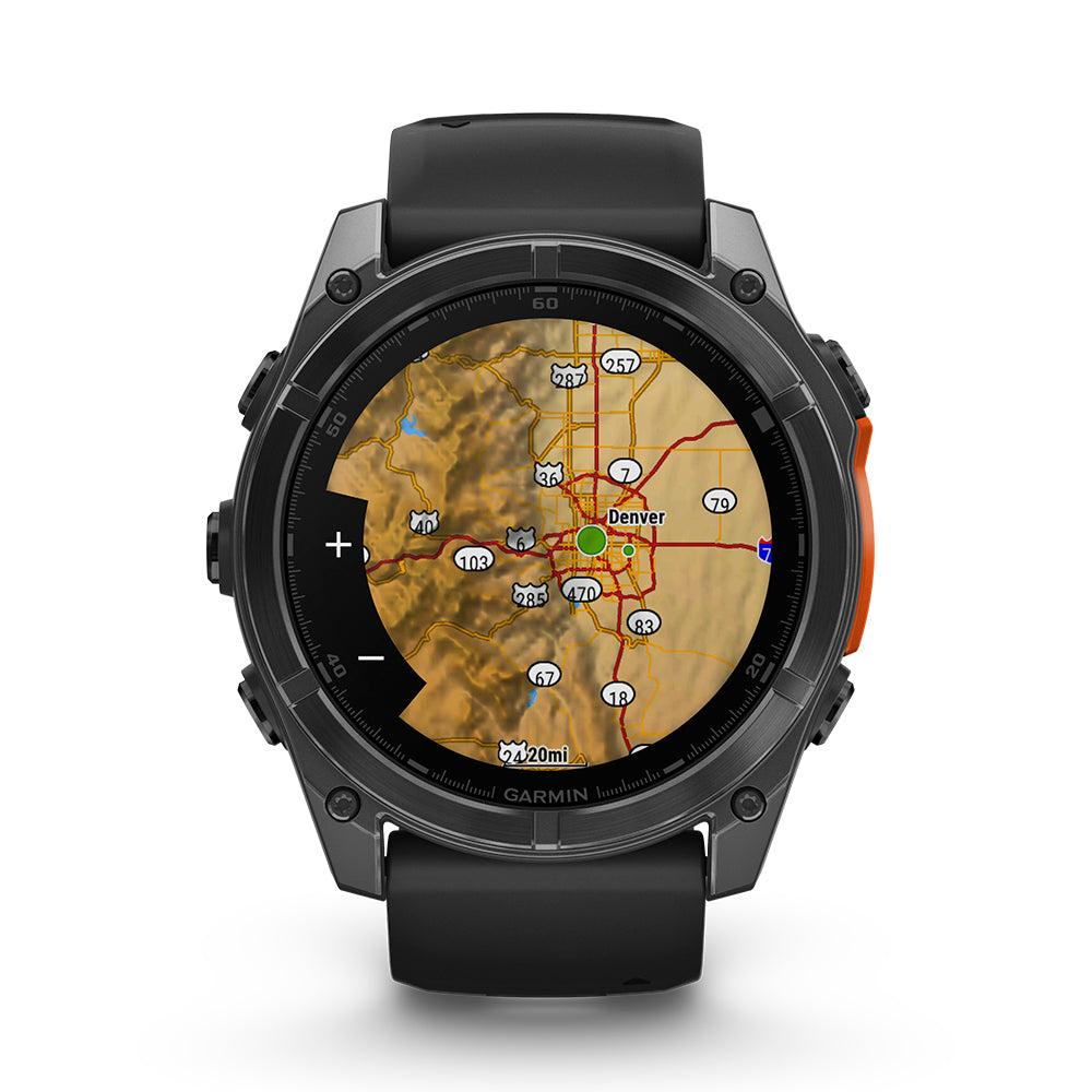 Relógio Garmin fēnix ® 8X Cinza Ardósia e Preto