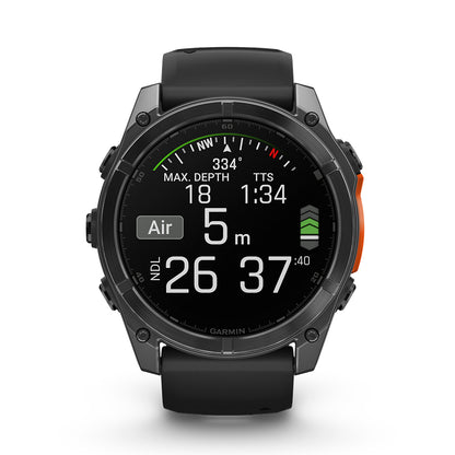 Relógio Garmin fēnix ® 8X Cinza Ardósia e Preto