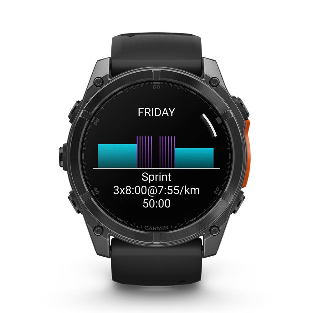 Relógio Garmin fēnix ® 8X Cinza Ardósia e Preto
