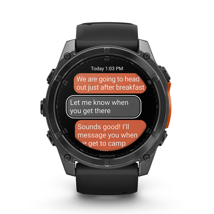 Relógio Garmin fēnix ® 8X Cinza Ardósia e Preto