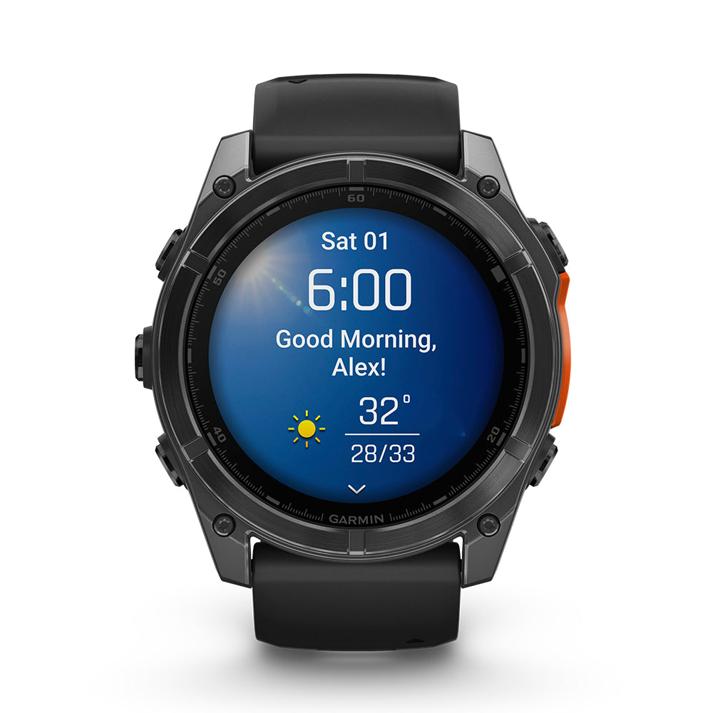 Relógio Garmin fēnix ® 8X Cinza Ardósia e Preto