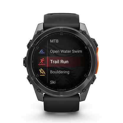 Relógio Garmin fēnix ® 8X Cinza Ardósia e Preto