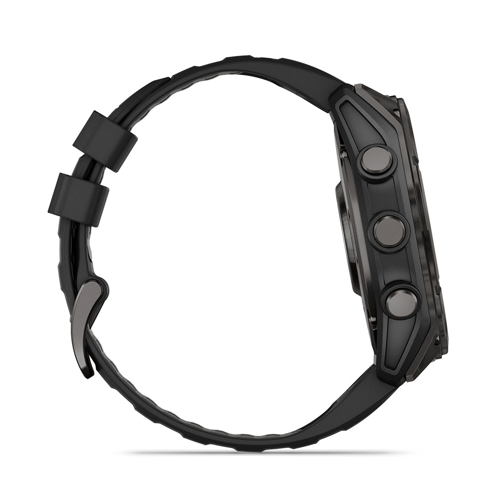 Relógio Garmin fēnix ® 8X Safira Cinza Carbono e Preto