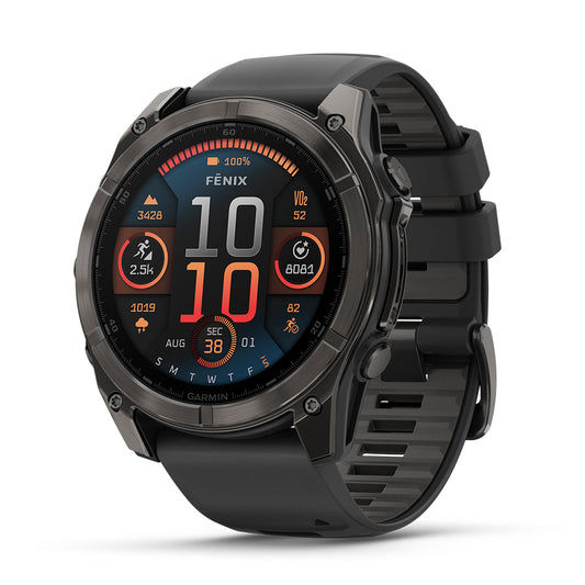 Relógio Garmin Fênix ® 8X Safira Cinza Carbono e Preto
