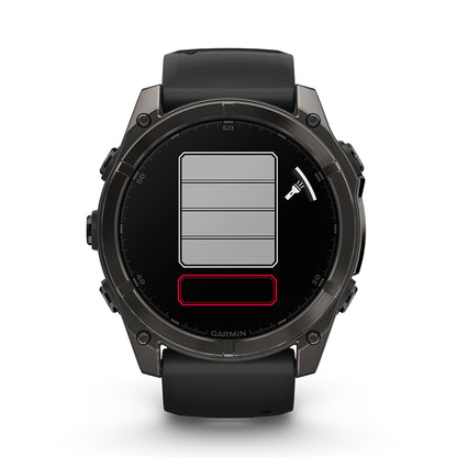 Relógio Garmin fēnix ® 8X Safira Cinza Carbono e Preto