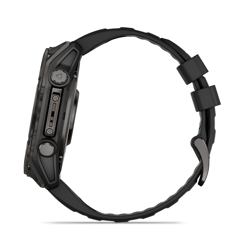 Relógio Garmin fēnix ® 8X Safira Cinza Carbono e Preto